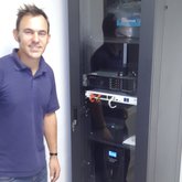 Cabinet with Server, UPS, NAS, Wireless Internet